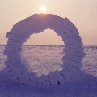 Andy Goldsworthy’s Ice and Snow Ephemeral Sculptures