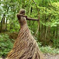 Life-Size Woven Sculptures Into The Forests by Anna & the Willow